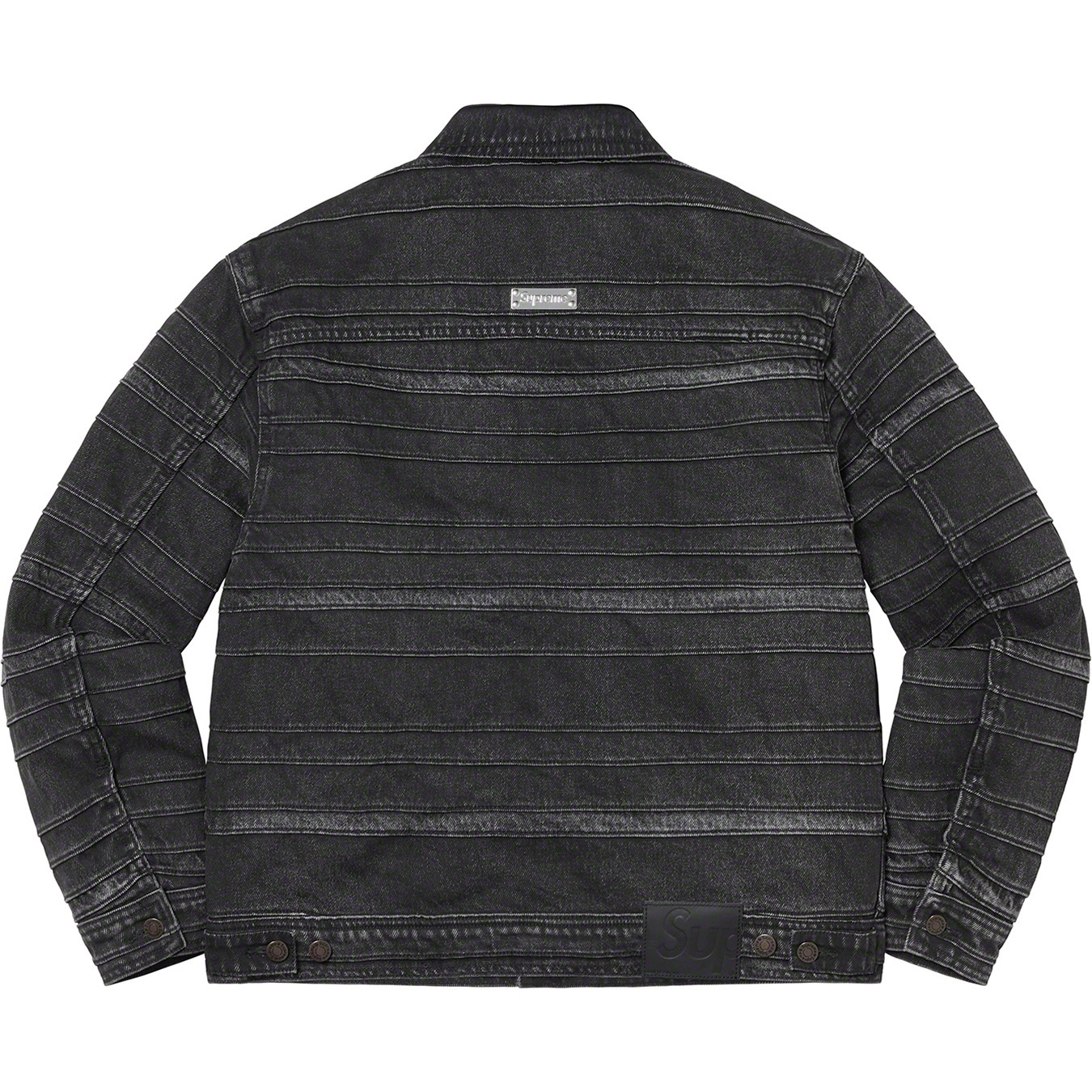 Layered Denim Trucker Jacket view 2